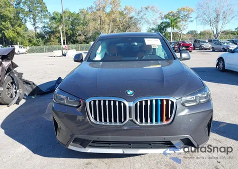 2022 BMW X3 Sdrive30I z USA, uszkodzony, nr VIN 5UX43DP02N9K81810